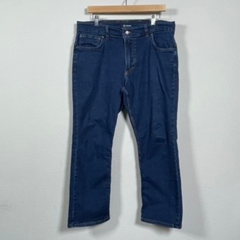 Origin Straight Leg Jeans Heritage Workwear Gorpcore Rugged Mens 34x28 Blue USA